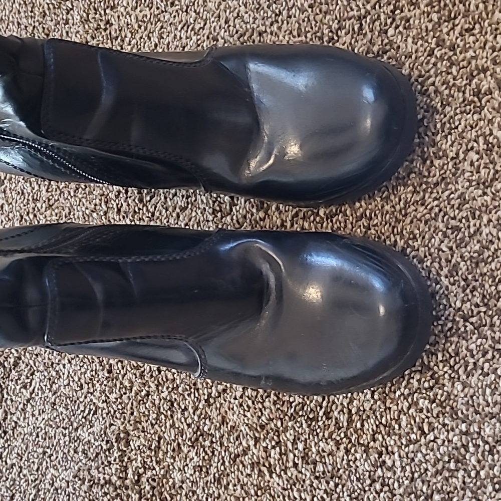 Black Heel Dress Boots 9 - Picture 3 of 11